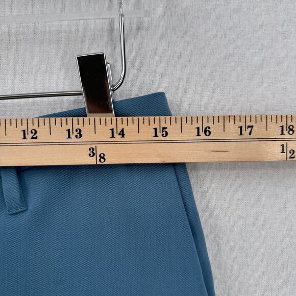 SAMSOE Pants Womens Small Blue Wool Blend Slim Tapered Trousers Pockets Career - Picture 11 of 14
